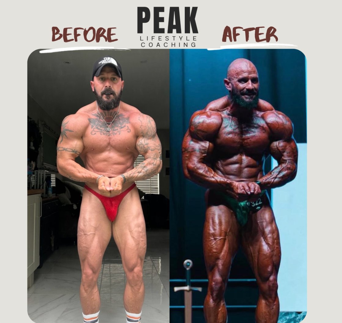 Dan before and after, from home training to the PCA professional stage